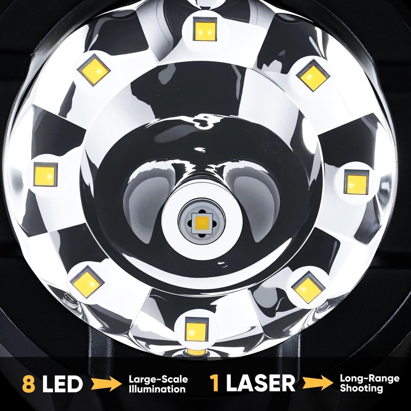 MOONASION Rechargeable Spotlight 100000 Lumen, Super Bright LED Spotlight Flashlight