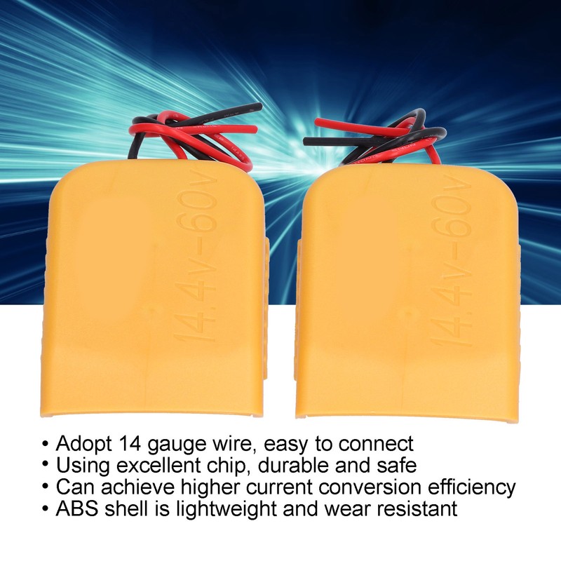 Battery Adapter Dock Power Mount Connector with 14 Gauge Wire
