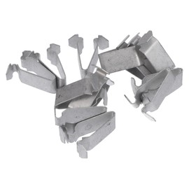 VekAuto 12 Pcs Car Body B-Pillar Trim Panel Clip Compatible for Volkswagen Passat 1998-2010, Durable Metal Silver Tone Interior Trim Mounting Bracket Clips