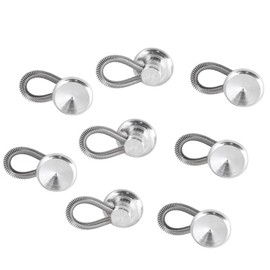 Expansores de Botones, Botones de Extensión de Cintura, 20 Piezas Expansores de Cuello de Botones de Extensión de Cintura de Resorte Flexible para Pantalones Vaqueros de Cuello de Camisa