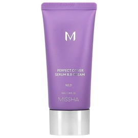 Missha Perfect Cover Serum B.B Cream, No 21 Light Beige, 1.18 fl oz (35 ml)
