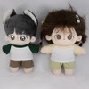 niannyyhouse 10cm 15cm 20cm Plush Doll Clothes Color Blocking T-Shirt