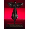 Gilde Angel on Wooden Base Aluminium Aluminium Height Approx. 28