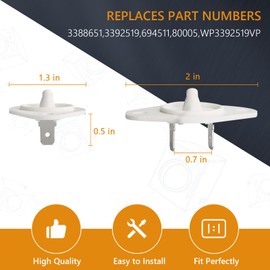 Lifetime 8577274 Dryer Thermistor Replacement Part by Gattaidar Fit for Kenmore Whirlpool Dryer Replaces PS993287 3976615 WP8577274 AP3919451