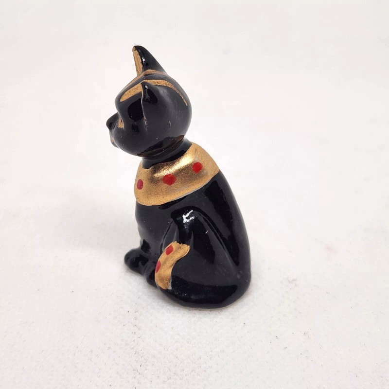 Unbranded Egyptian Cat (Porcelain) Miniature, Collectible, Gel Embed