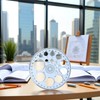 White Full Circle Template Plastic Round Protractor 360 Degree for