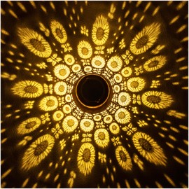 Sunflower Solar Lanterns Outdoor Waterproof Hanging Solar Lights Sunflower Gifts for Women Men Mom Metal Decorative LED Outdoor Lanterns for Patio,Lawn,Landscape, Garden Decor, Yard Decoration