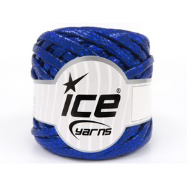 170 gr ICE YARNS Faux Leather Hand Knitting Yarn Saxe Blue