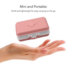 Box, Portable 6 Compartment Luggage Design Travel Plastic Container