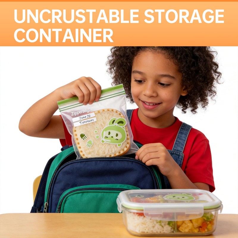 Uncrustable Sandwich Container Bags,60PCS