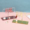 PATIKIL 50 Stück Kleiderbügel Ohrringhalter, Mini Acryl Mantelbügel Ohrringbügel Bügelständer