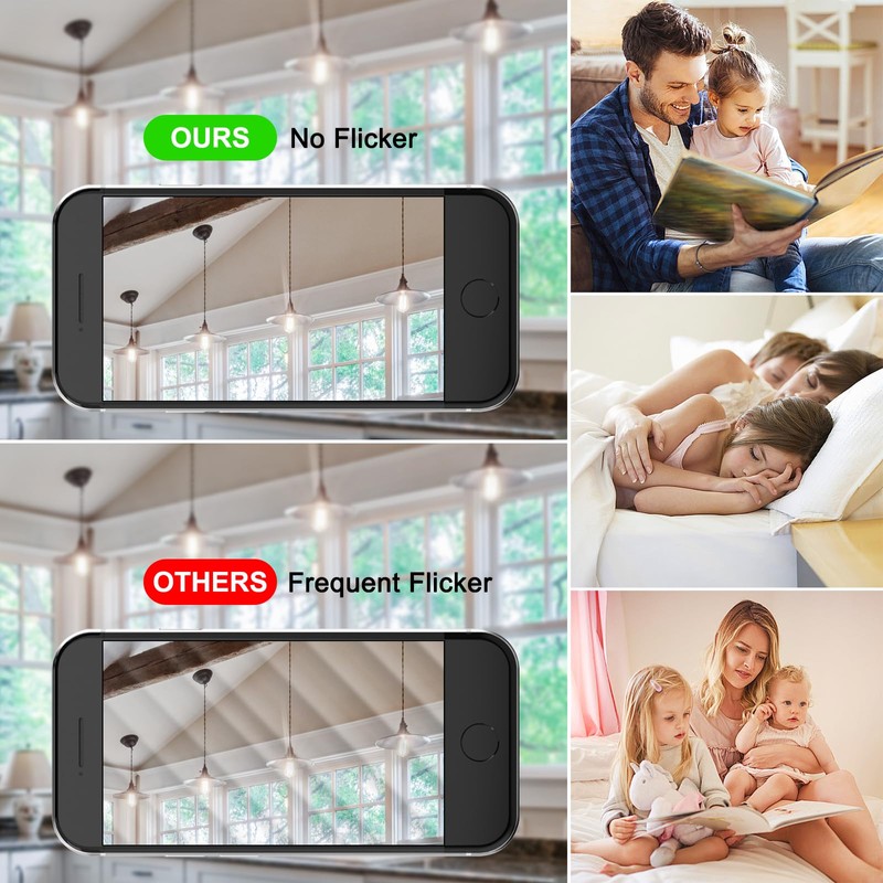 Ascher LED Edison Bulbs 6W, Equivalent 60W, High Brightness Cool