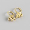 Cute Rhino Dangle Hoop Earrings for Women Sterling Silver with