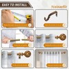 Wood Curtain Rods for windows 84 to 120 Inch(7-10ft): 1