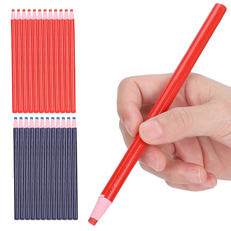 24Pcs Sewing Mark Chalk Pencil Tailor's Marking Tracing Tools Free