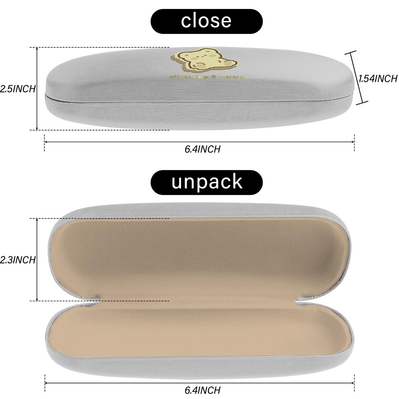BHAHB Hard Case Glasses Case, Scratch-Resistant Sunglasses Glasses Cute Hard