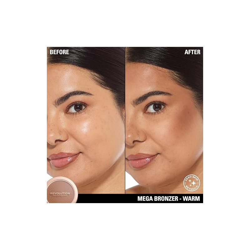 Polvo Bronceador, Bronzer, Mega Bronzer, Make Up Revolution (02 Warm)