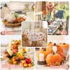 SASTYBALE Fall Tablecloths for Rectangle Tables, Pumpkin Table Cloth with