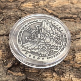 Seize The Day Memento Mori Challenge Coin EDC Stoicism Reminder Medallion Token