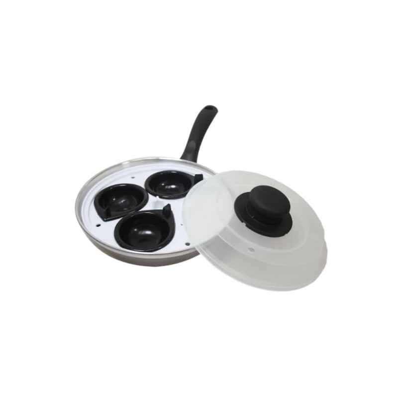 Ultimate 3-Cup Non-Stick Egg Poacher Pan – Effortless, Gourmet Poached