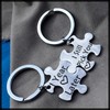 White Fang AZ367 Keychain, Puzzle, Anniversary, Matching Gift, Stylish, Men's,