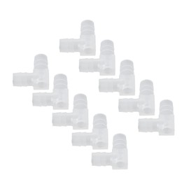 Elbow Hose Barb plastic barb elbow 10mm 90 Degree Elbow L Fitting 10Pcs Garden Barbed Connector Plastic Equal Barbed Elbow Pipe Connector Air Pump Accessories Tubing Adapters