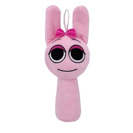 Splanky Plush 25CM Sprunki Plush Doll Horror Game Plush Soft Stuffed Animal Pillow Figure Doll Adult Children Christmas Birthday Gift (Pink)