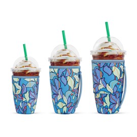 Meoky 3 Pack Reusable Cup Sleeve (Flower)