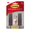 Command Ganchos de Pared Decorativos Medianos, 2 Ganchos Negros y