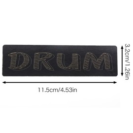CChiai 11.5¡Á3.2cm Black Self Adhesive Rubber Bass Drum Ring Protector Musical Instrument Accessories