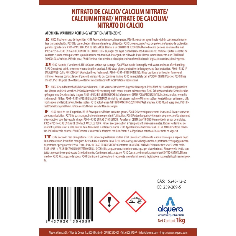 Calcium Nitrate 1kg