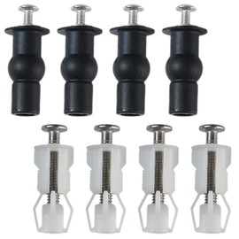 SGERUFZ Toilet Seat Fixing Toilet Seat Fixing Toilet Seat Lid Screws for Toilet Top Mounting Hinge Accessories Pack of 8