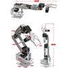 diymore Robotic Arm Kit Silver ROT3U 6DOF Aluminium Robot Arm
