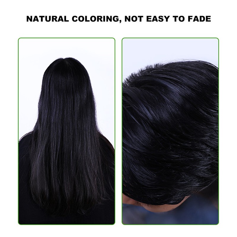 400ml Natural Plant Black Hair Shampoo Hair Dye Black Coloring