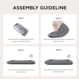 Bedsure Washable Dog Crate Pad for Medium Dogs,Flat Puppy Kennel Dog Bed for Crate, Ultra Soft Fleece Pet Sleeping Mat with Non-Slip Bottom, Light Grey 29"x18"