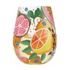 enesco Lolita Stemless Glass Tropical Fruit 6010894