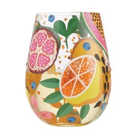 enesco Lolita Stemless Glass Tropical Fruit 6010894