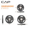 CAP Barbell 110 lbs 2-Inch Olympic Cast Iron Plate Weight