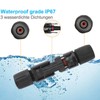 10 Sets Solar Panel Cable Connectors Waterproof Dustproof UV Resistant