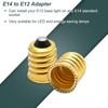 Qjaiune 20 Pack E14 to E12 Adapter Converter, European to