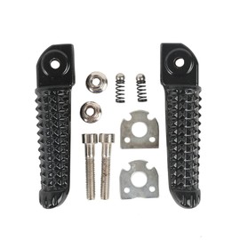 TCMT Black Rear Footrests Foot Pegs Passenger Fits For Yamaha YZF R1 1998-2019 YZF R6 2003-2020 YZF R1M 2015-2018 YZF R1S 2016-2018 V MAX 2009-2020