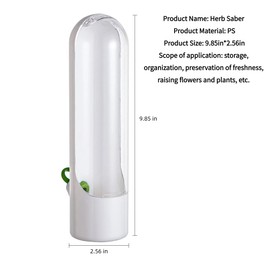 PARAS KORS 3Pack Herb Saver for Refrigerator,for Cilantro, Parsley, Asparagus, Mint,Vegetable Preservation Containers, Keeps Greens Vegetables for 2-3 Weeks