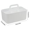 giteo bedding Storage Baskets, 2 Pcs Plastic Organiser with Handle,