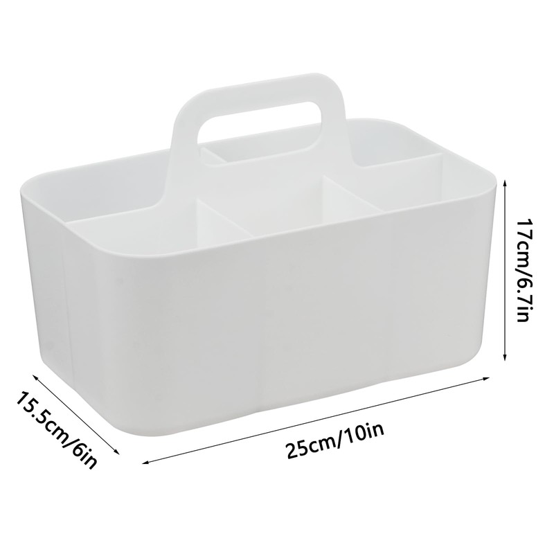 giteo bedding Storage Baskets, 2 Pcs Plastic Organiser with Handle,