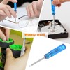 sourcing map 4Pcs SL1.5 Mini Slotted Screwdriver 1.5mm Magnetic Flat