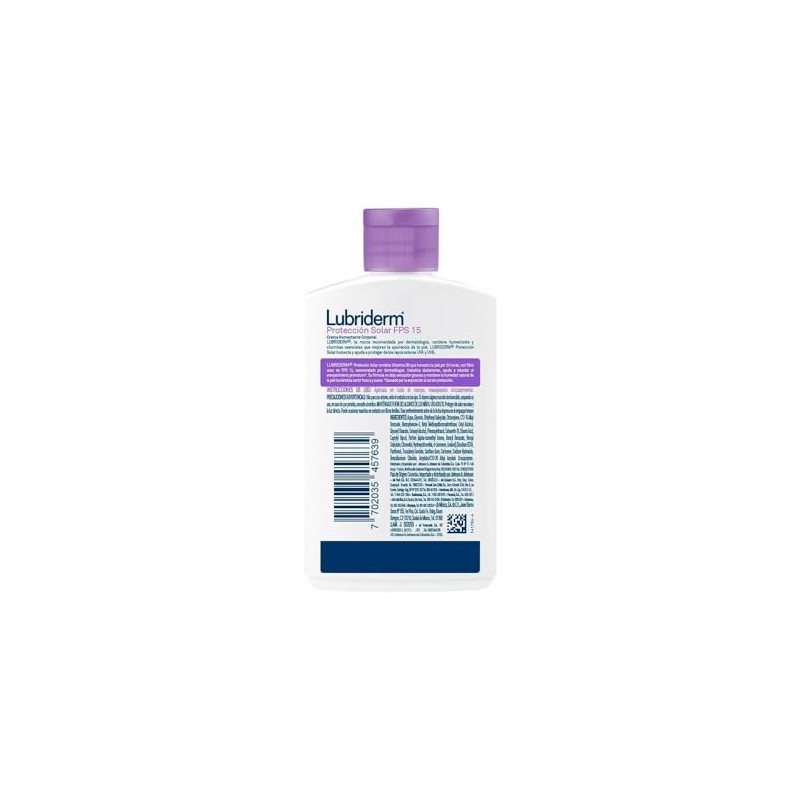 LUBRIDERM Crema Corporal Proteccion Solar Fps 15 400 ml