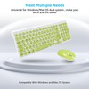 LeadsaiL Wireless Keyboard and Mouse Combo, Wireless USB Mouse and