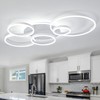 O'NEELDY Modern LED Ceiling Light White Flush Mount Ceiling Lights