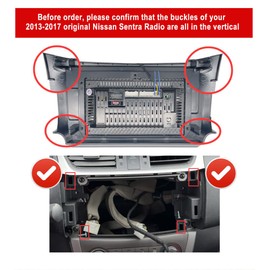 for 2013-2017 Nissan Sentra Radio with Wireless Carplay&Android Auto,2G RAM 32G ROM Android Car Stereo Navigation Bluetooth Touch Screen Car Multimedia Radio Accessories