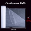 White Tulle Fabric 54 inch x 10 Yards Draping Mesh